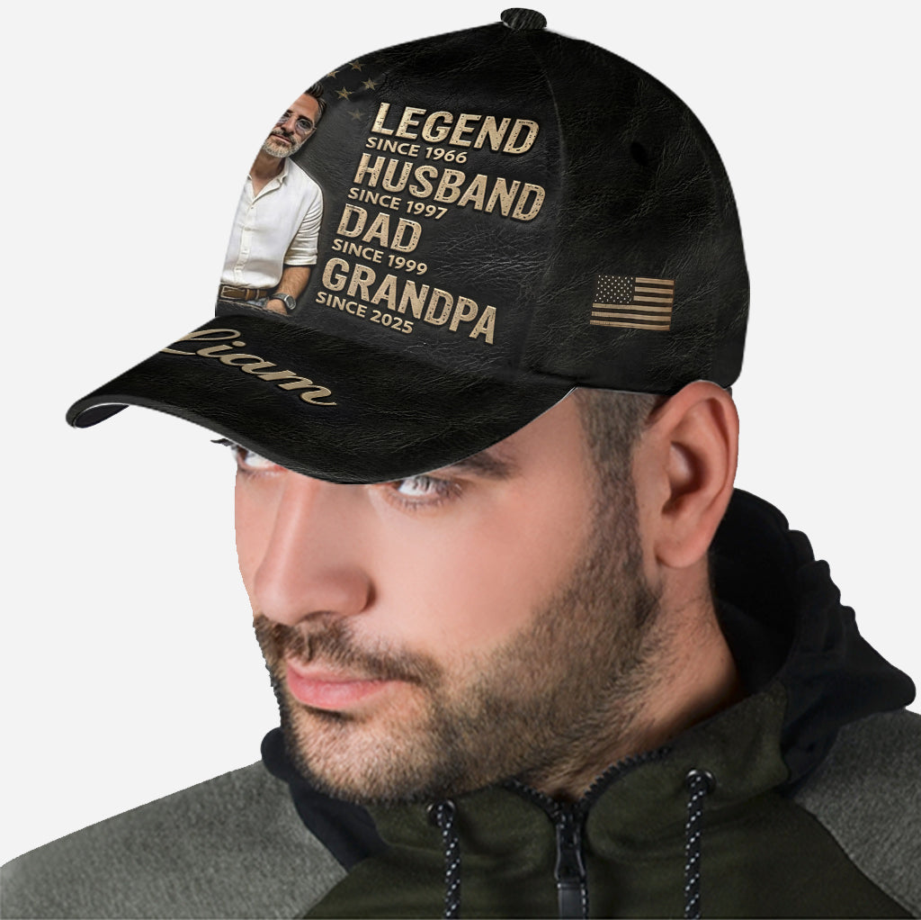 Legend Husband Dad Grandpa - Personalized Grandpa Classic Cap