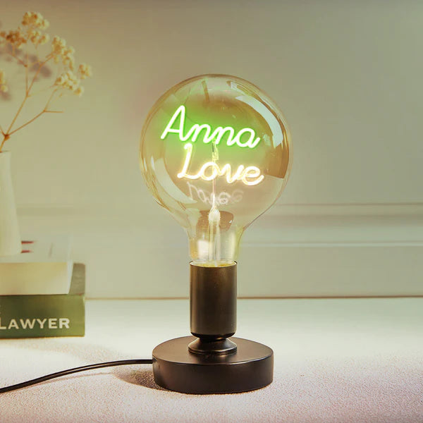 Any Name Light Bulbs - Personalized Any Name Light Bulbs Lamp