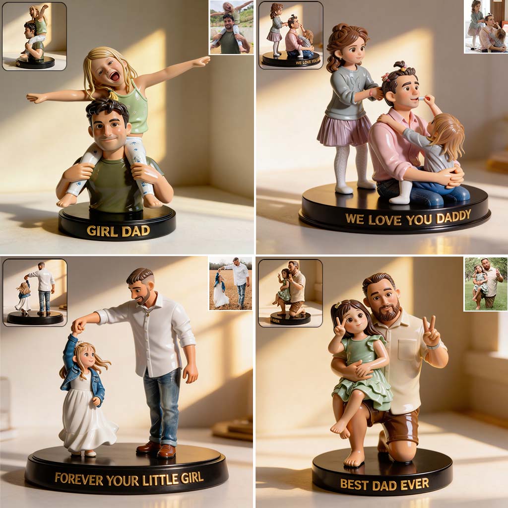 Best Dad Ever - Personalized Father Premium 3D Figurine