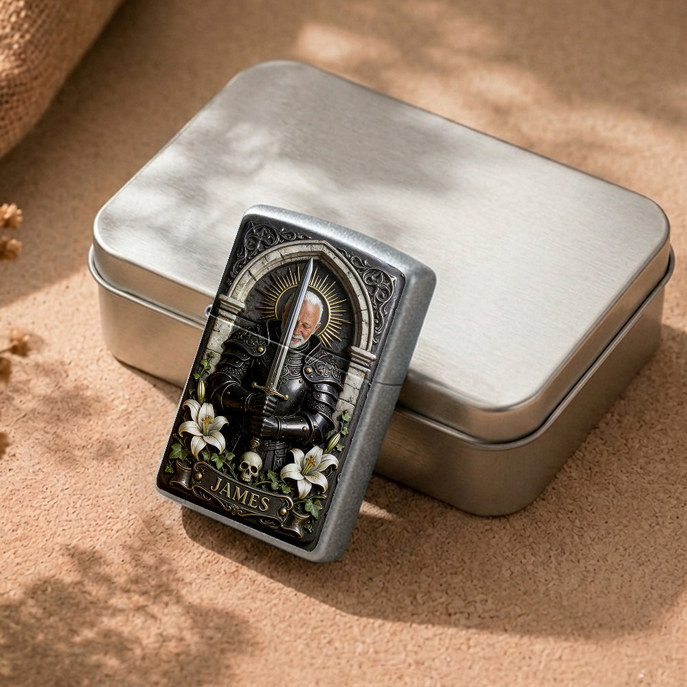 Knight Of God - Personalized Christian Lighter