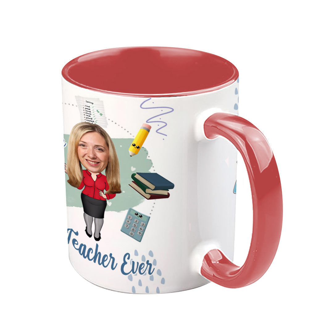 Best Teacher Ever - Personalized Teacher Accent Mug