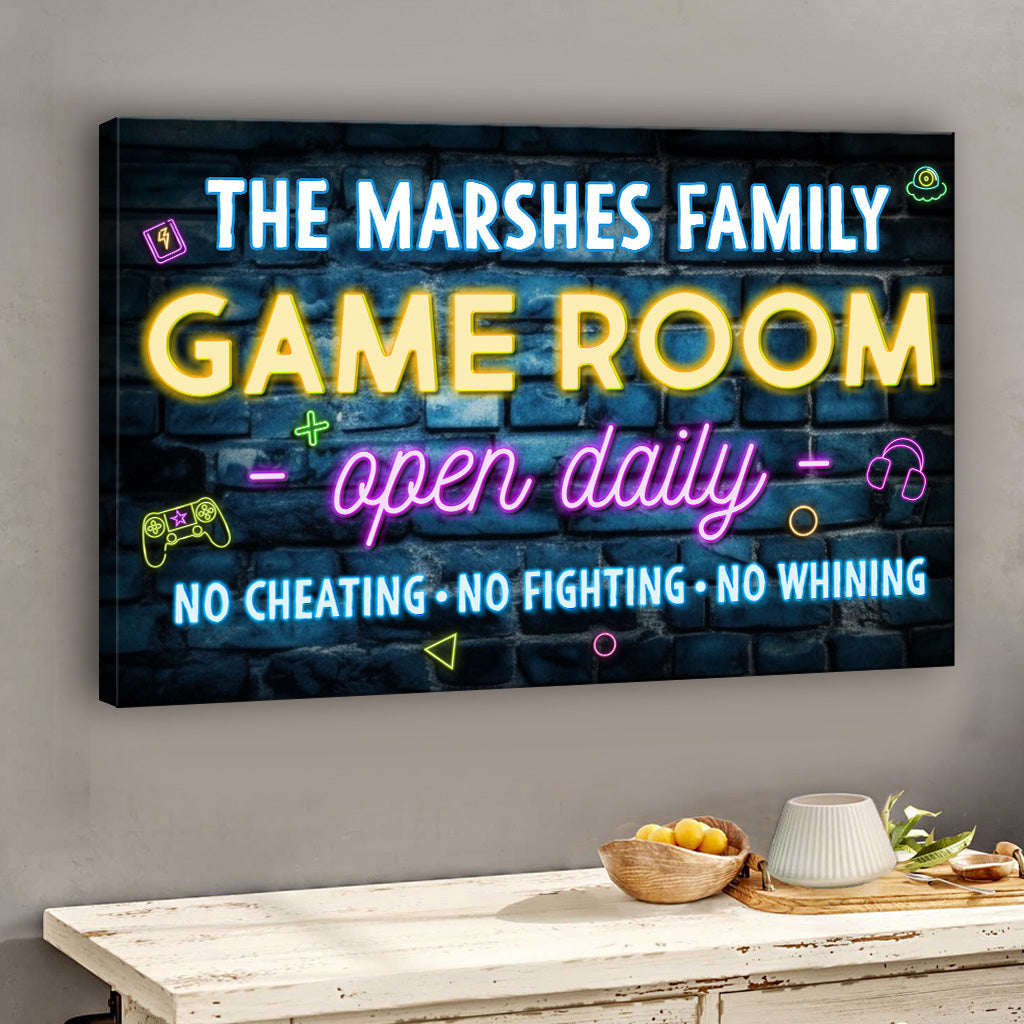 Game Room - Personalized Video Game Canvas And Poster
