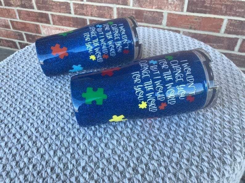 I Change The World For You - Autism Awareness Tumbler 0921