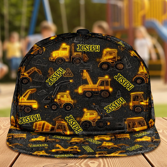 Construction Trucks Suitable for Kids to Go Out with Outdoor - Personalized Kid Snapback