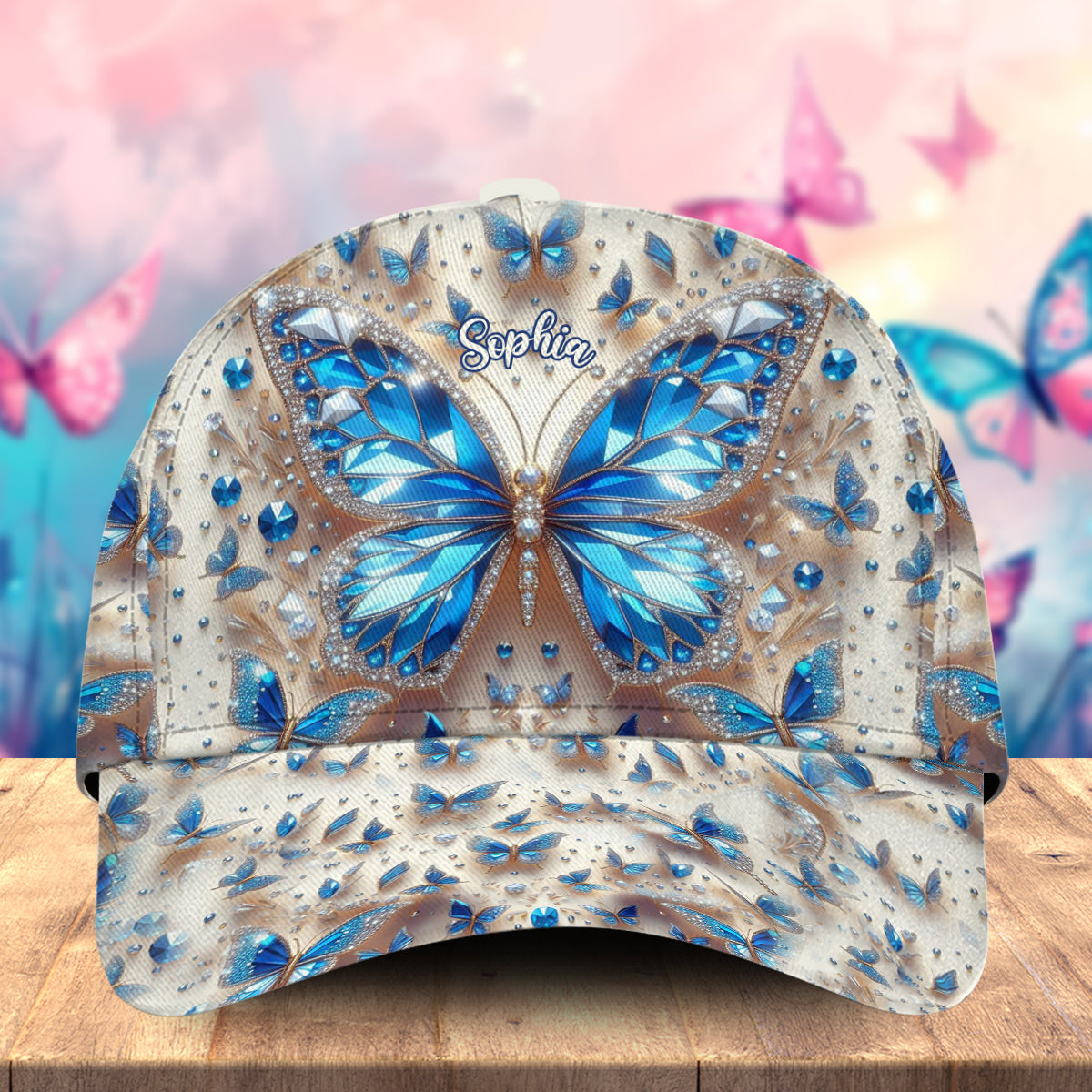 Beautiful Butterflies - Personalized Butterfly Classic Cap