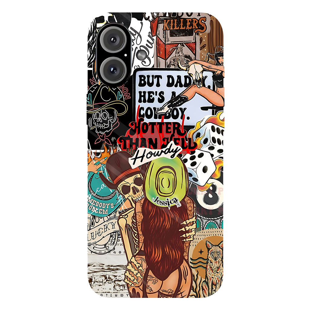 Howdy Cowgirl - Personalized Cowgirl Full Print Phone Case
