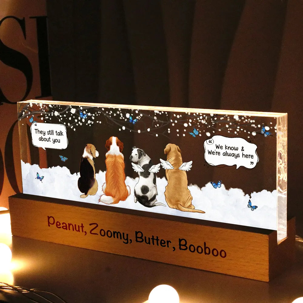 They Still Talk About You, Memorial Gift For Pet Dog Cat Lovers, Personalized Ornament,Poster,Keychain,Pillow