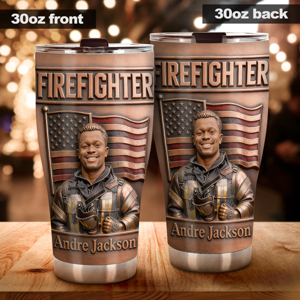 First In, Last Out - Personalized Firefighter Tumbler