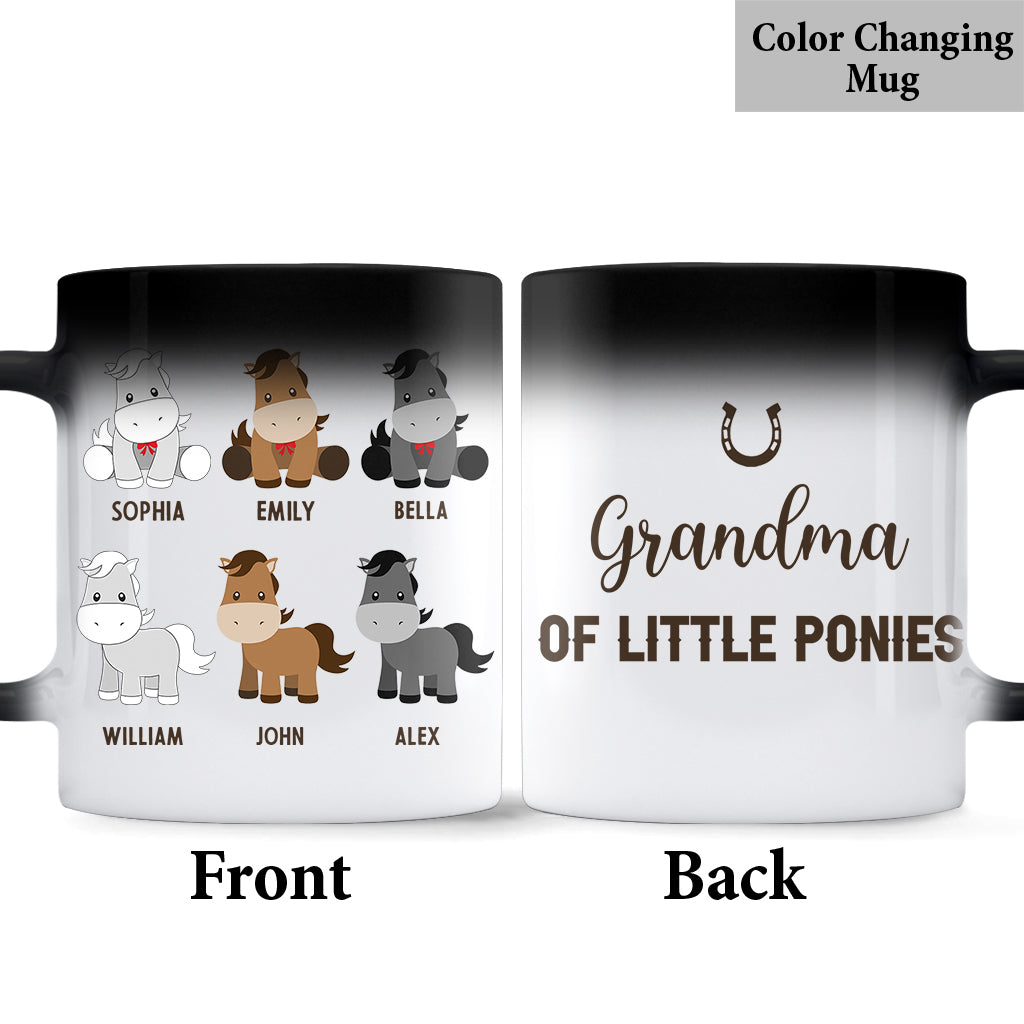 Daddy's Little Ponies - Horse gift for dad,grandpa, husband, him - Personalized Mug