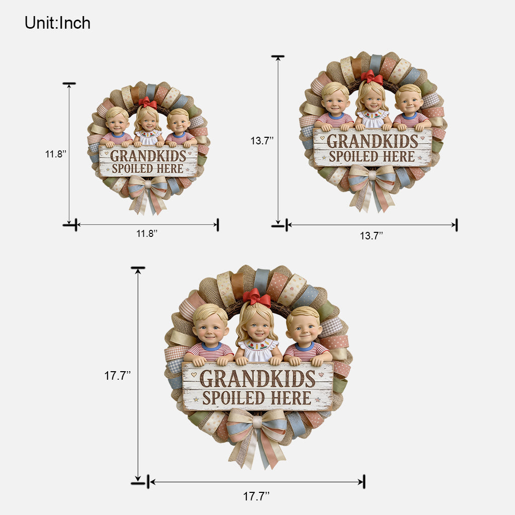 Custom Sign For Grandma/ Grandpa - Personalized Grandma Custom Shaped Wood Sign