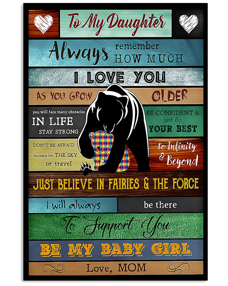 Autism To My Daughter - Autism Awareness Poster 0921