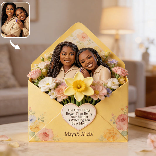 A Letter Of Me To You. Mother's Day Gift - Personalized Mother Custom Shaped Acrylic Plaque