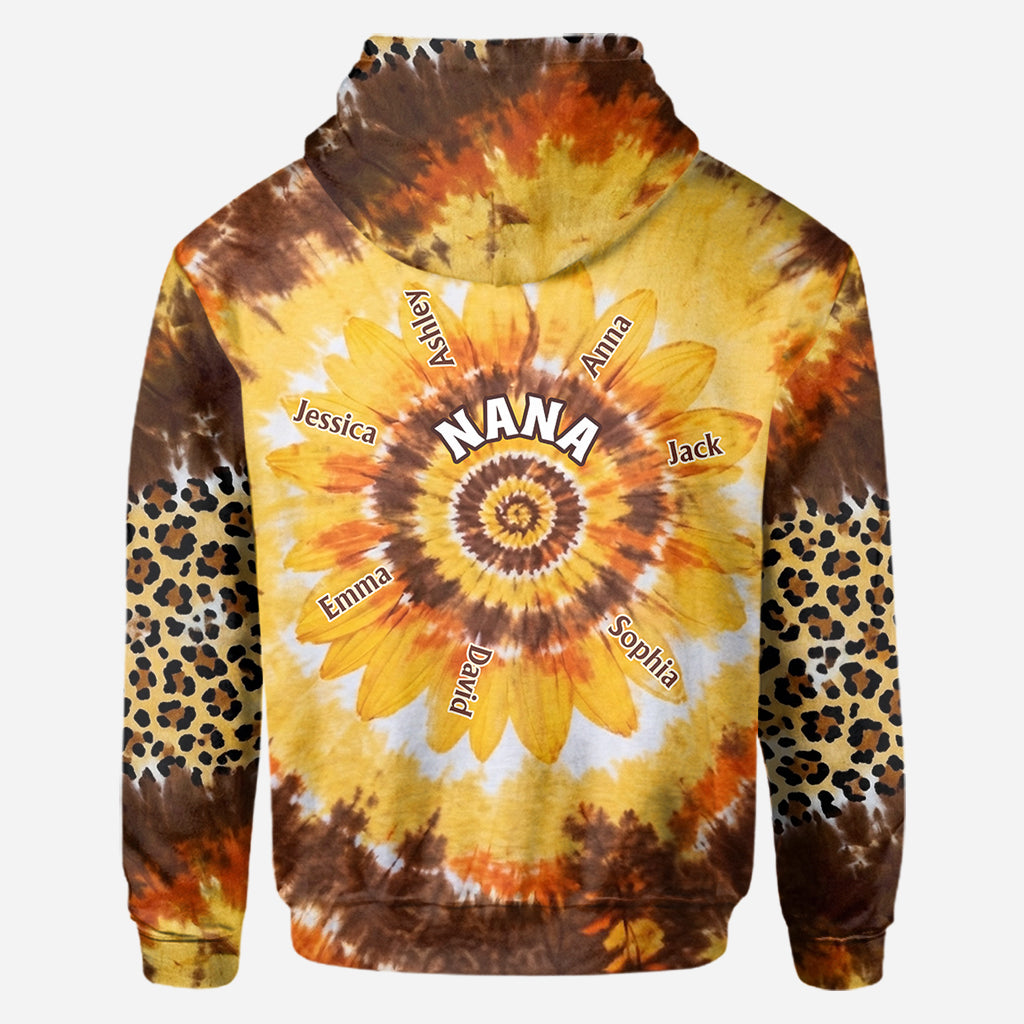 Grandms's Little Sunflower - Personalized Grandma All Over Shirt