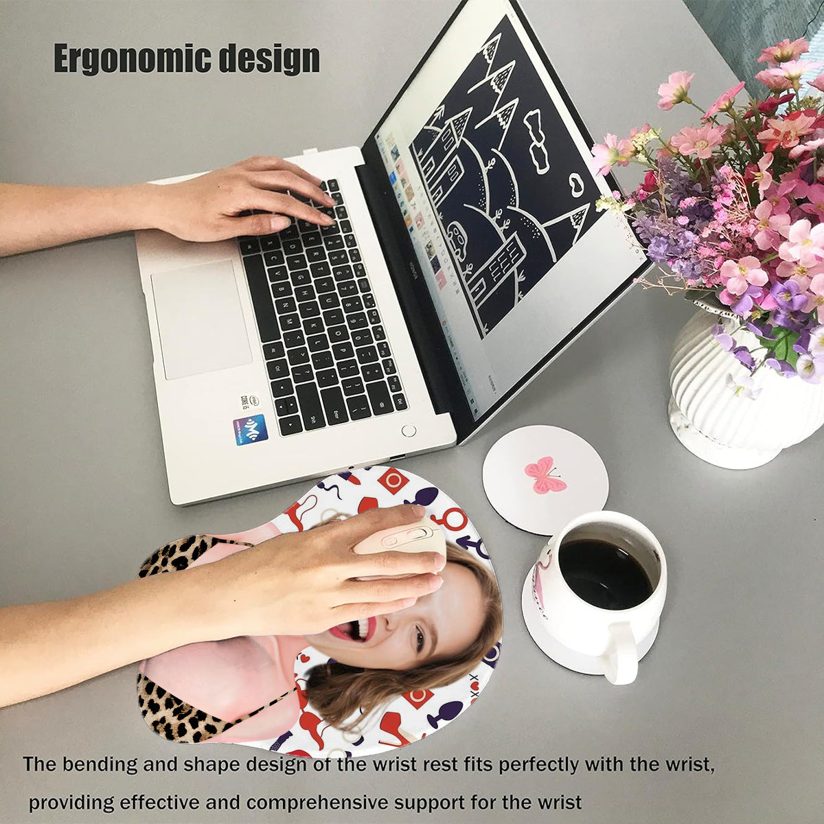 Custom Face Naughty & Funny 3D Mouse Pad - For Boyfriend, Friends,.. - Personalized Couple 3D Mouse Pad