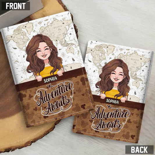 Adventure Awaits - Personalized Travelling Passport Holder