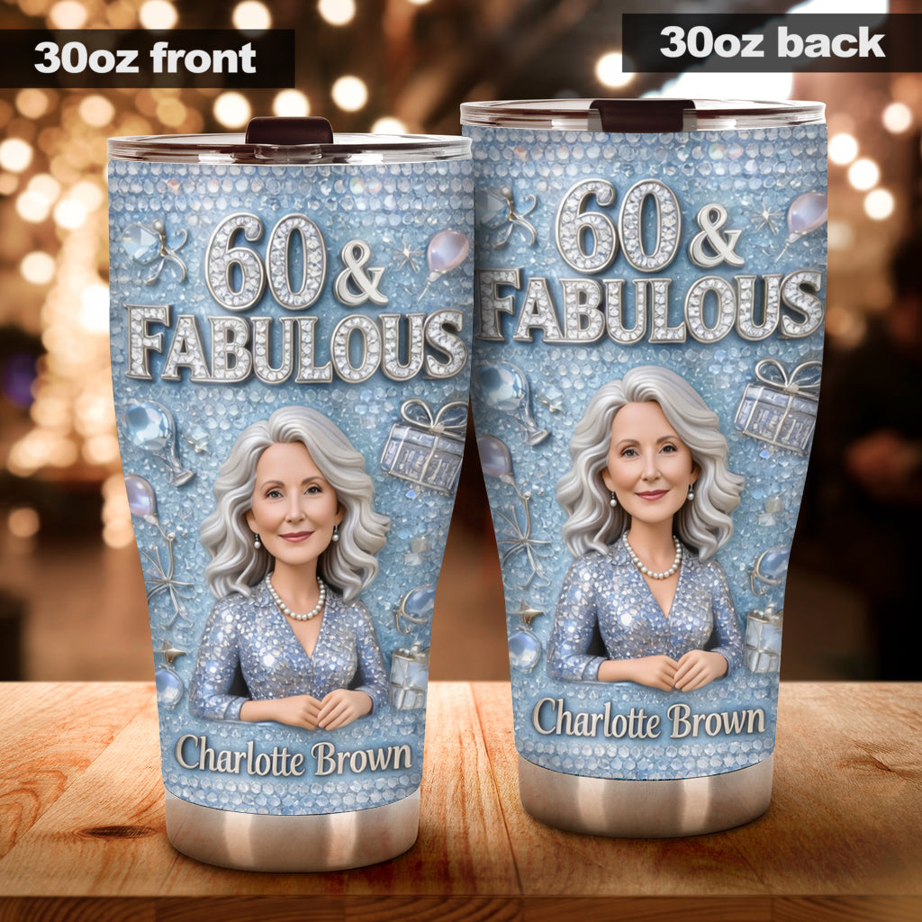 Custom Any Photo - Personalized Birthday Tumbler