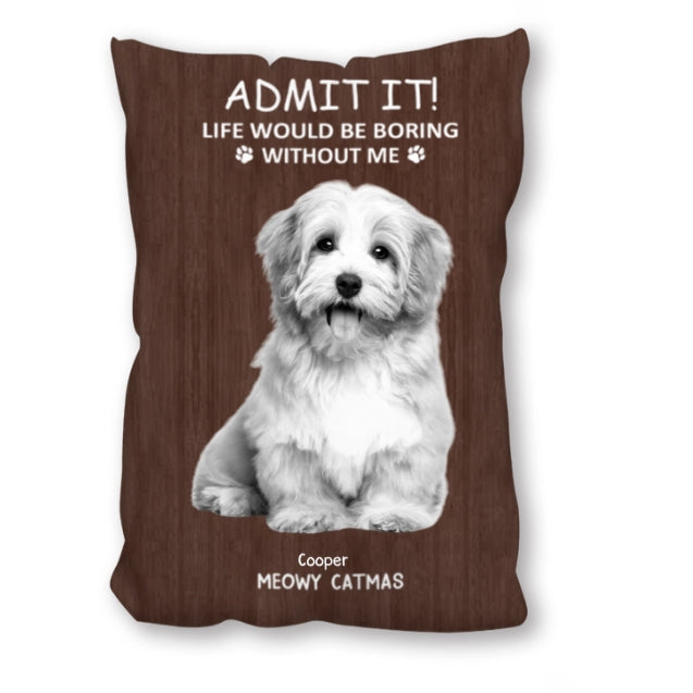 Personalized Christmas Glass Cup - Funny Pet - Themed Gift Cup