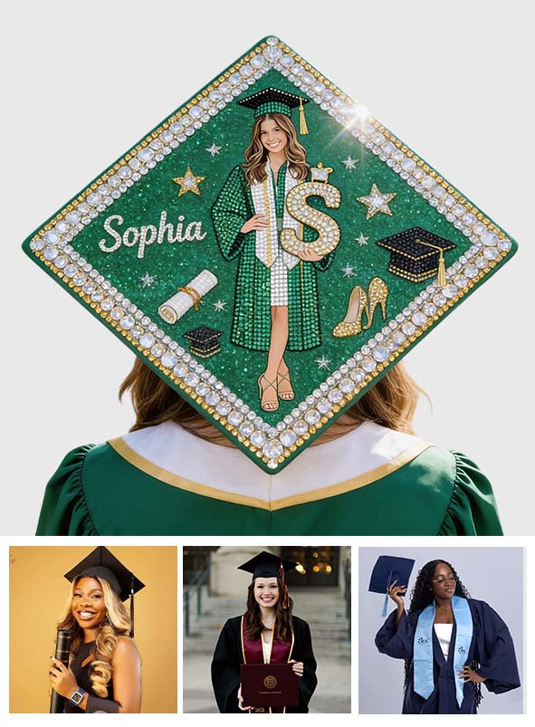 Custom Any Photo - Personalized Graduation Cap Topper