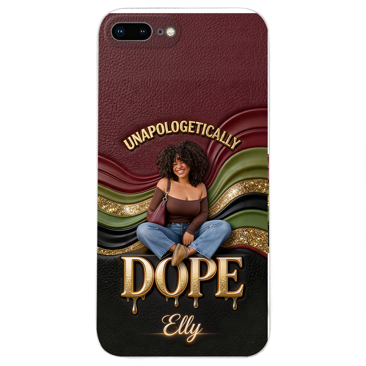 Happy Juneteeth, Black History, Black Pride - Personalized African American 3D Embossed Leather Phone Case