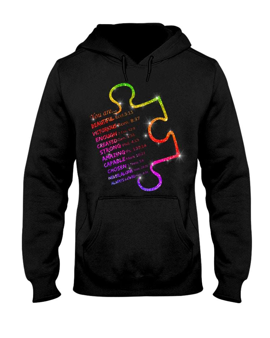 God Says You Are - Autism Awareness T-shirt and Hoodie 0520