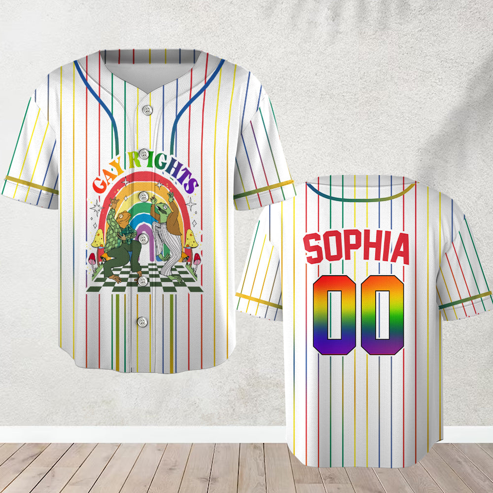 Gay Right - Personalized LGBT Support Baseball Jersey
