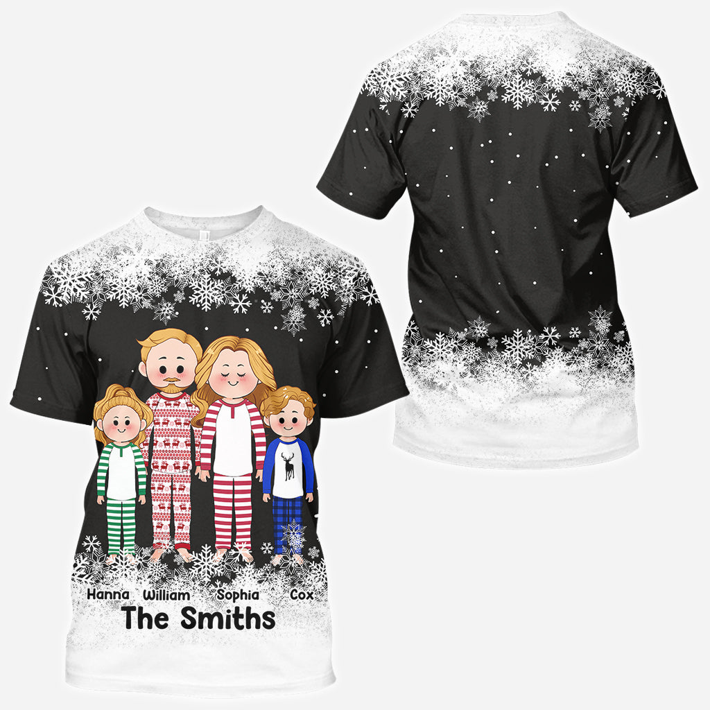 Cute Family - Personalized Family All Over Shirt