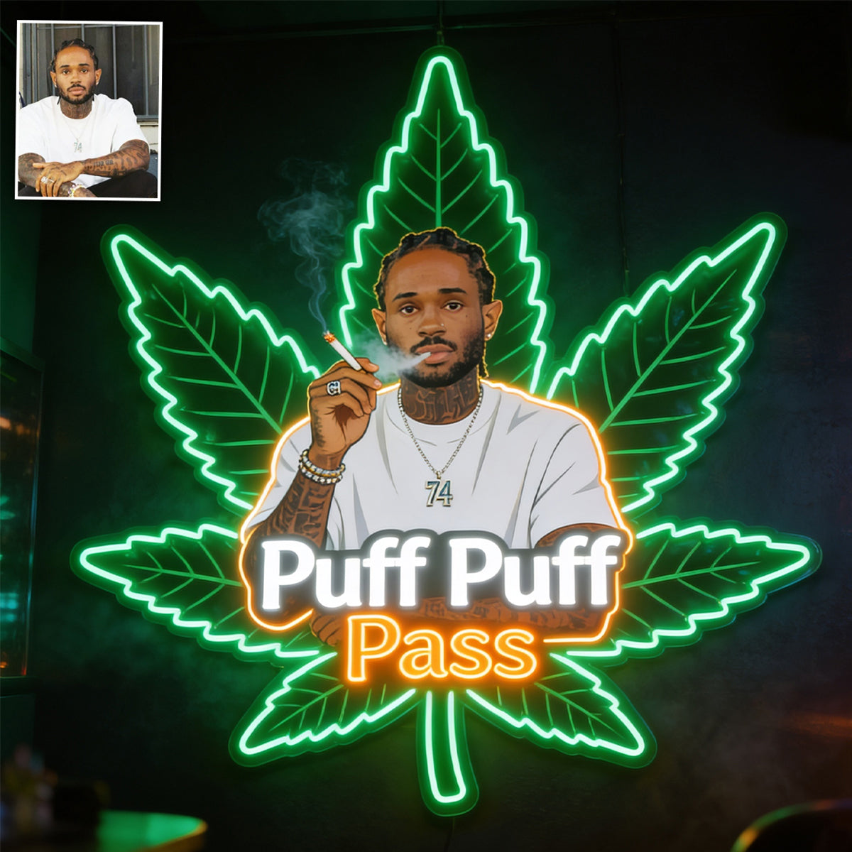 High Life Neon Light - Personalized Weed LED Light Acrylic Sign