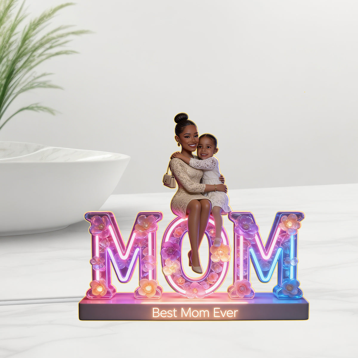 Custom Any Photo - Personalized Mother Acrylic LED Night Light
