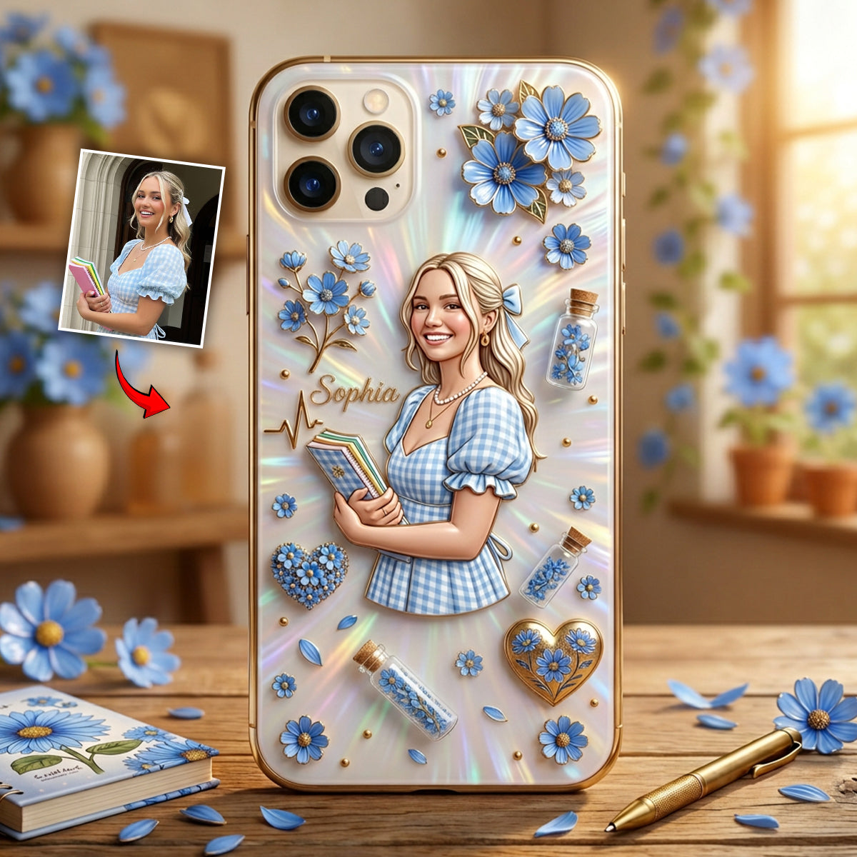 Floral Aesthetic - Personalized Flower Lover Full Print Phone Case