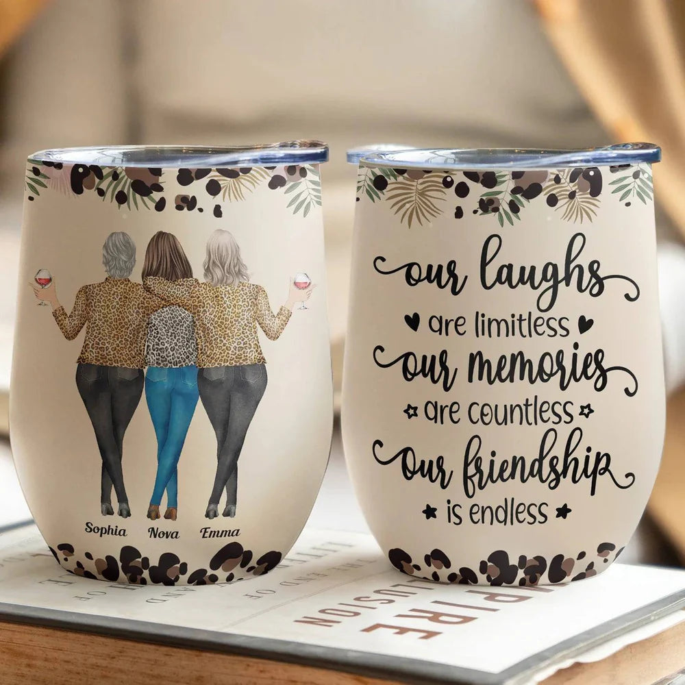Personalized Sister & Brother Cup, Endless Friendship, Priceless Memories,Custom Gift for Birthday, Christmas, Thanksgiving