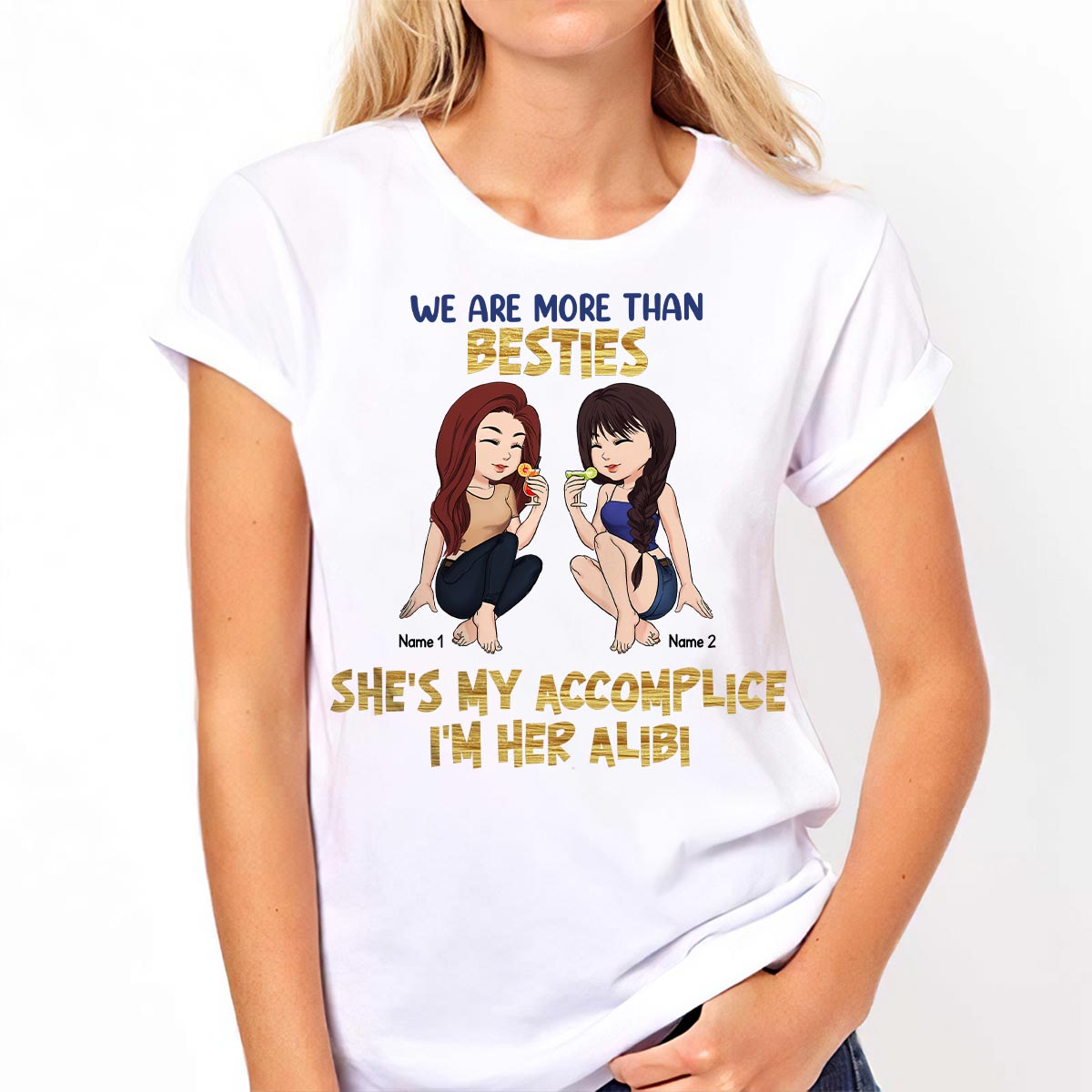 Best Friends Are The Sisters We Choose For Ourselves - Bestie gift for sister - Personalized T-shirt And Hoodie