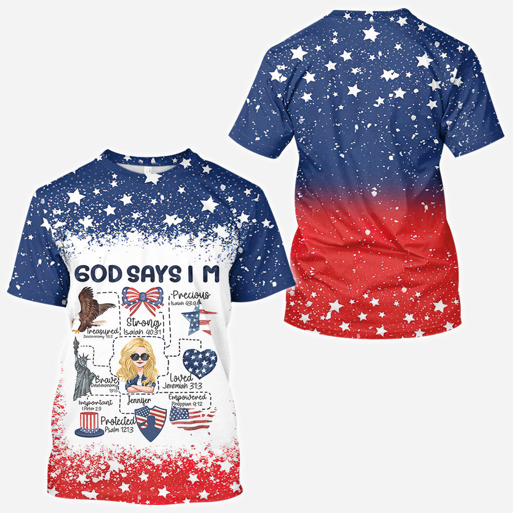 God Says You Are - Personalized Christian All Over Shirt