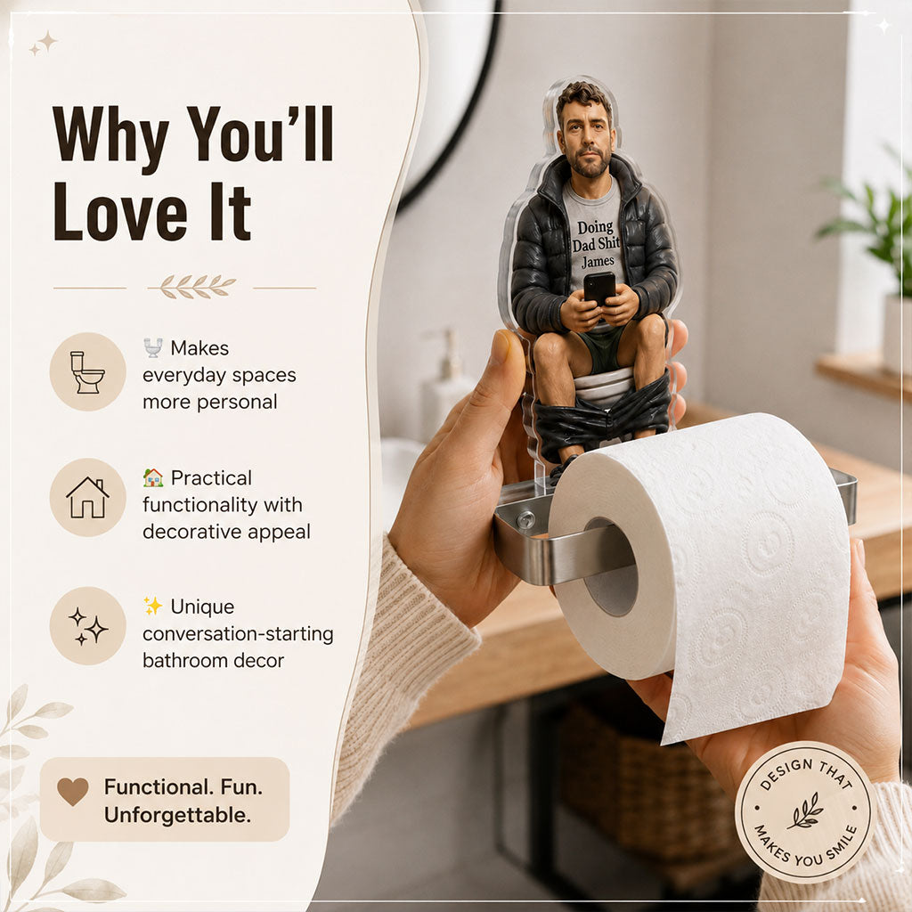 Best Time Of Day - Personalized Father Toilet Paper Holder