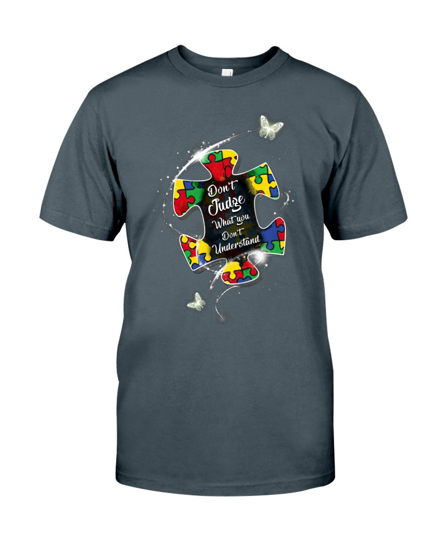 Autism Don't Judge Autism Awareness T-shirt and Hoodie