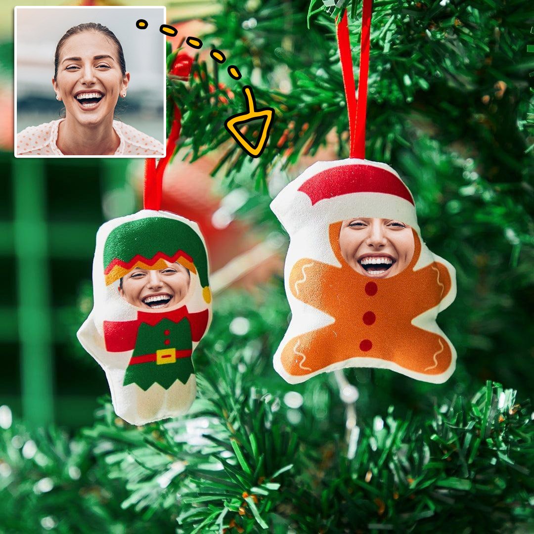 Cutout Photos - Personalized Plush Hanging Ornament