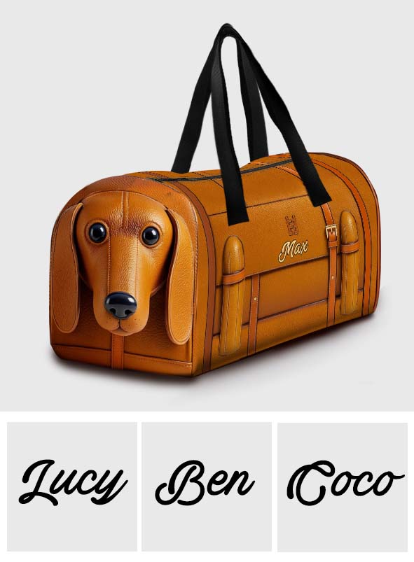Cute Dachshund - Personalized Dachshund Duffle Bag
