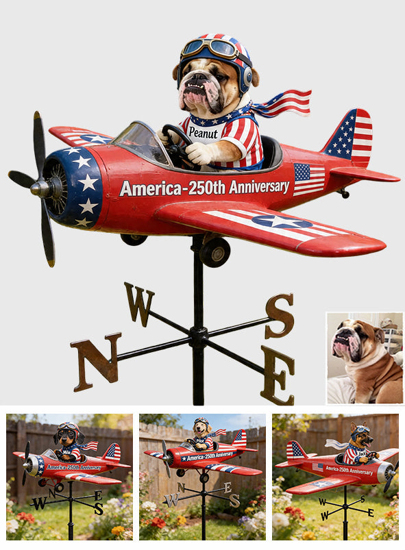 Happy Anniversary - Personalized Dog Weather Vane