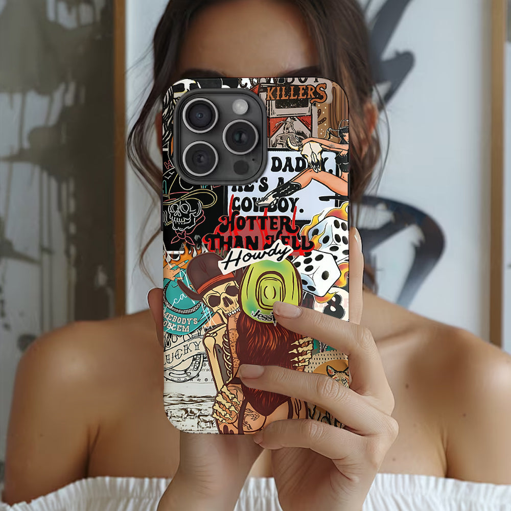 Howdy Cowgirl - Personalized Cowgirl Full Print Phone Case
