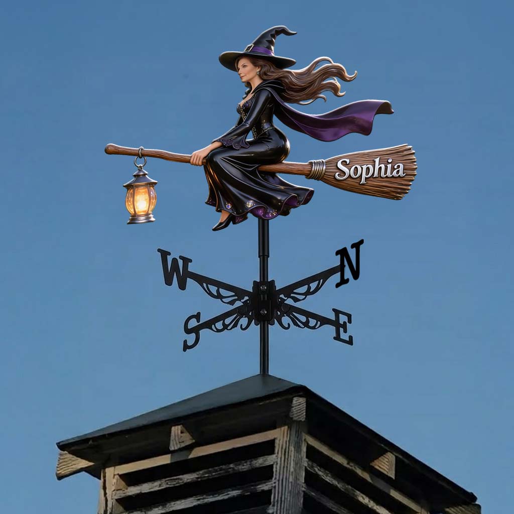 Custom Any Photo - Personalized Witch Weather Vane