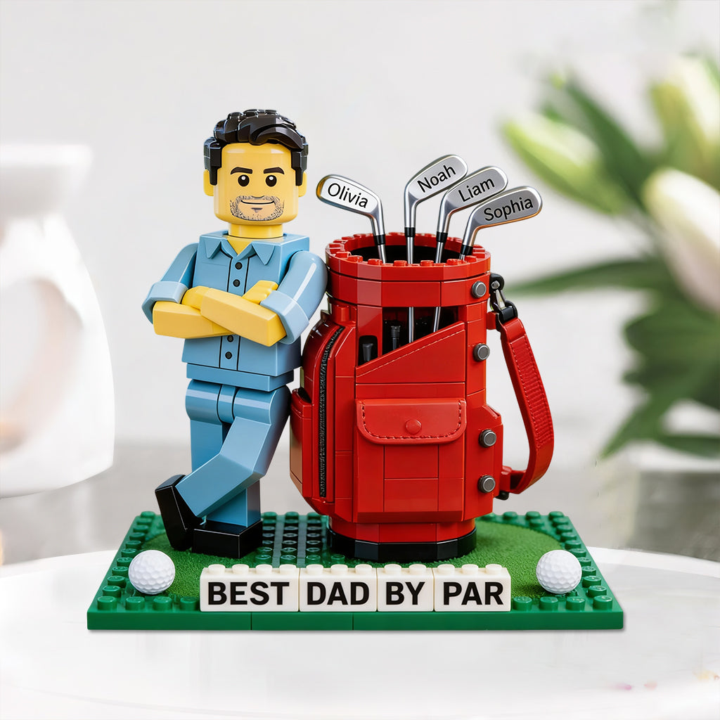 Best Dad By Par - Personalized Golf Custom Shaped Acrylic Plaque