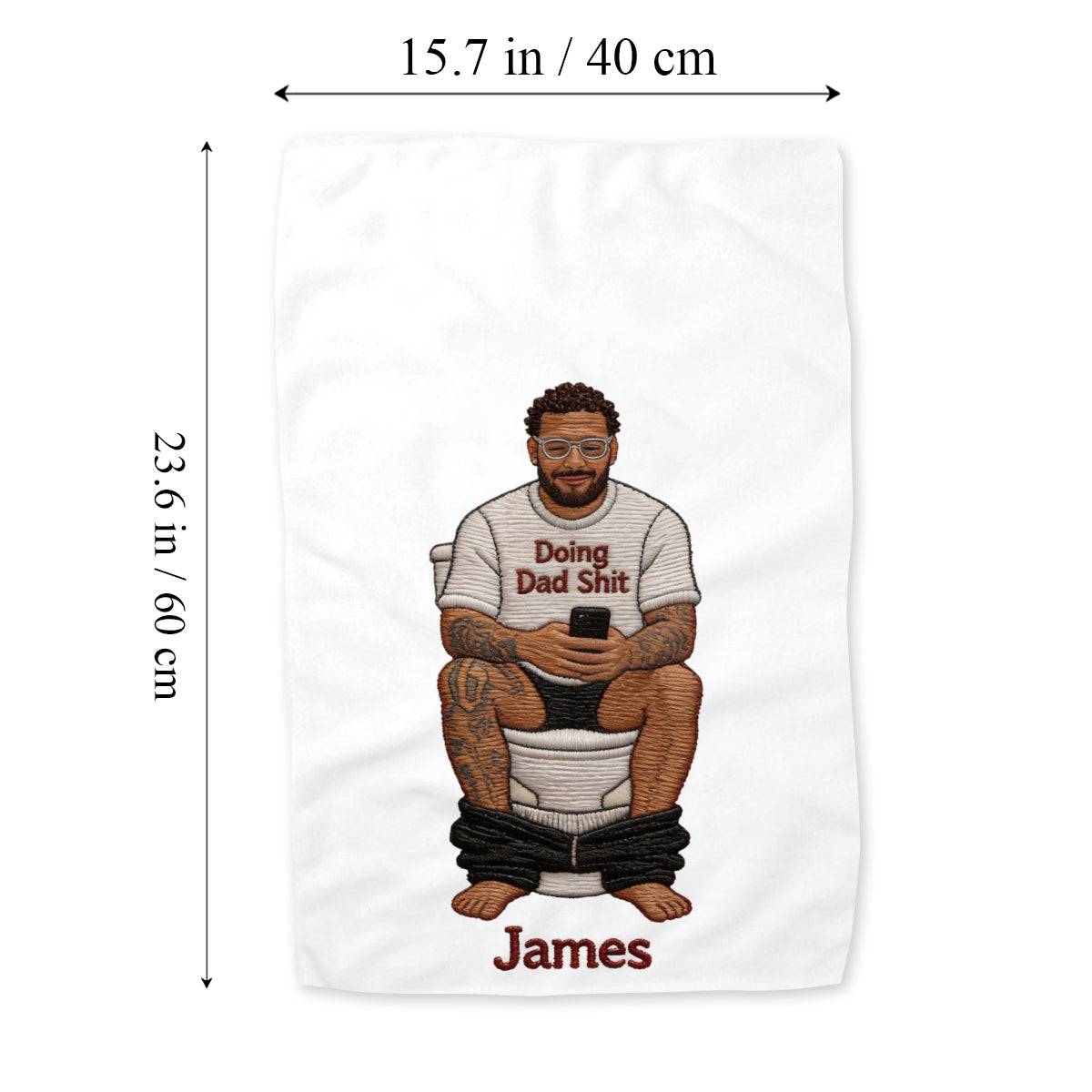 Best Time Of Day - Personalized Father Towel