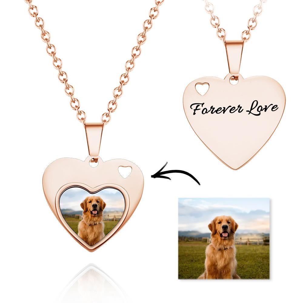 Forver Love - Personalized Black Filter Photo Necklace