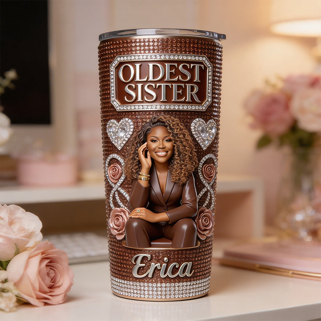 Custom Any Photo - Personalized Sibling Tumbler