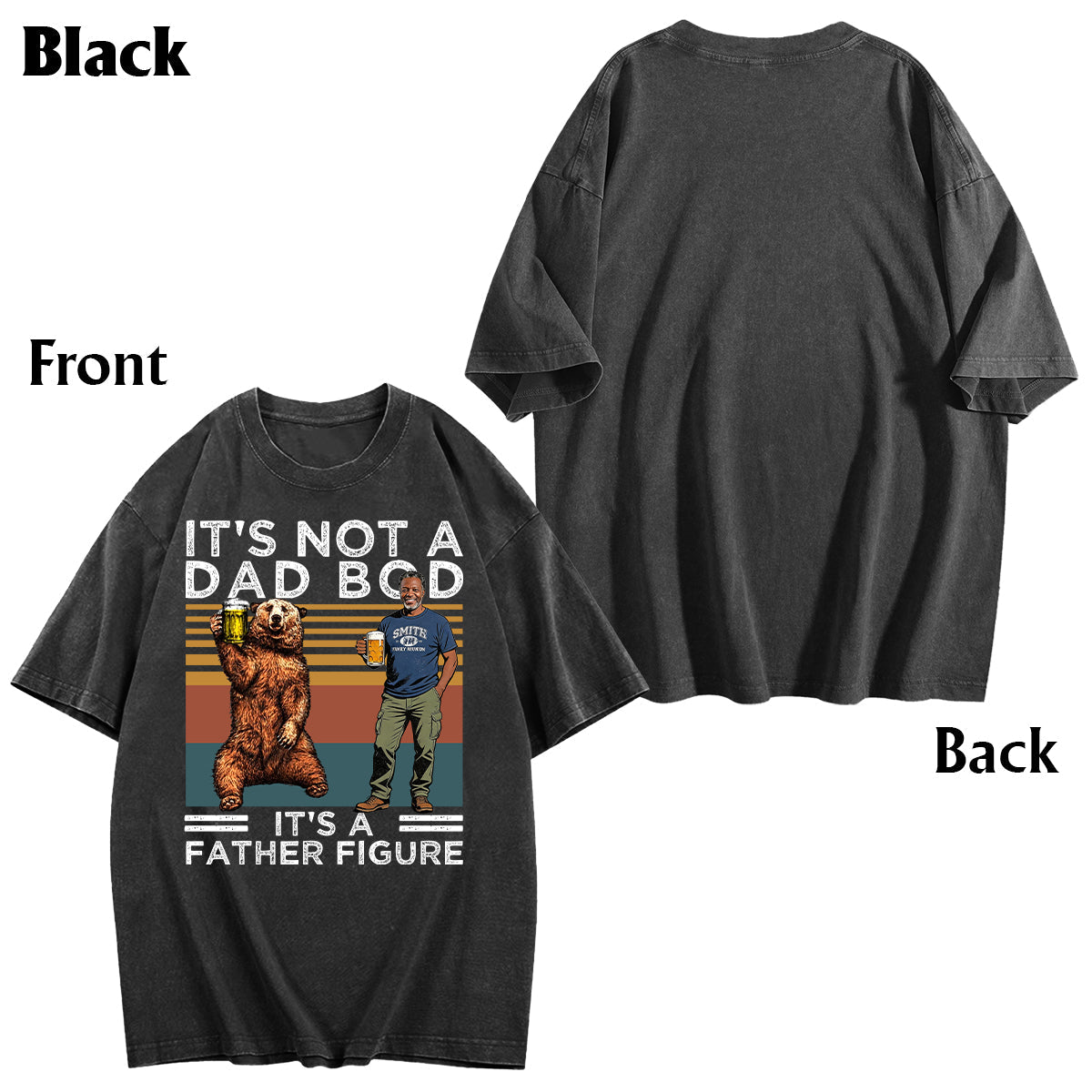It's Not A Dad Bod Beer Bear - Personalized Father Wash T-Shirt