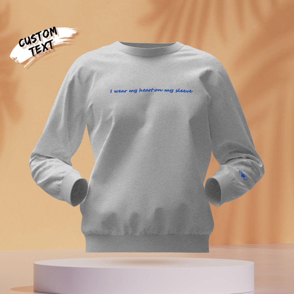 Custom Text - Personalized Couple Sweatshirt