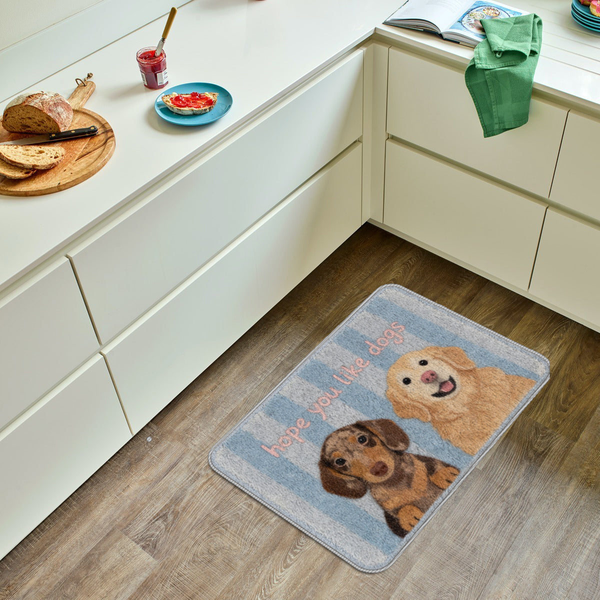 Hope You Like Dogs Cat Funny Greetings - Personalized Dog Non-Slip Tufted Rug