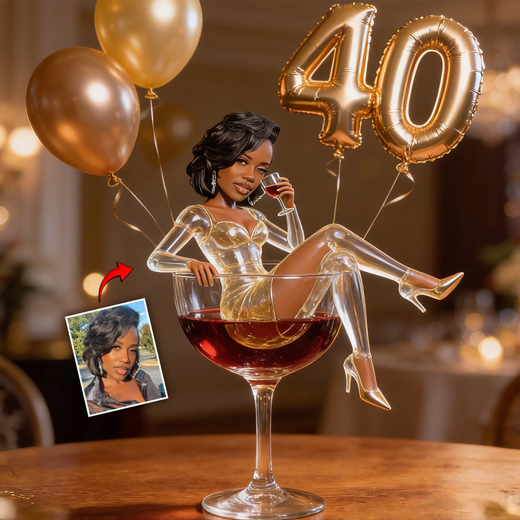 Custom Any Photo - Personalized Birthday Custom Shaped Acrylic Plaque