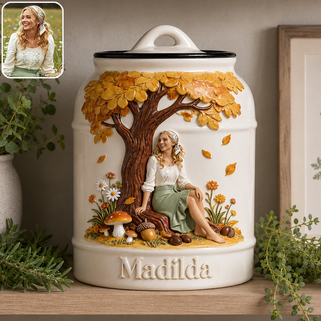 Autumn Garden - Personalized Self Love Cookie Jar