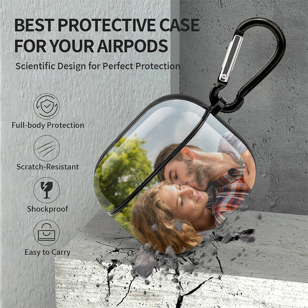 Custom Photo - Personalized Airpods 3 Case Cover With Keychain