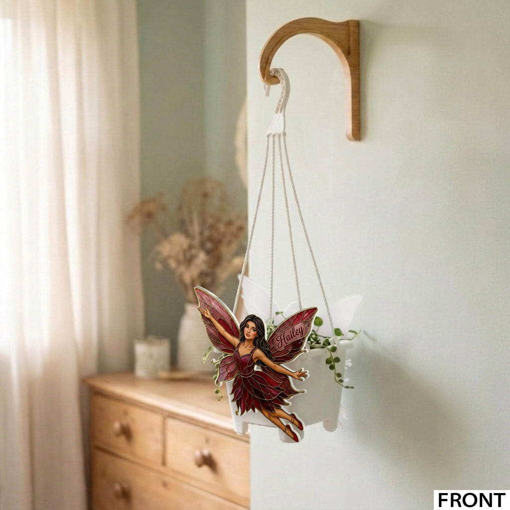 Custom Any Photo Garden Fairy - Personalized Gardening Hanging Pot